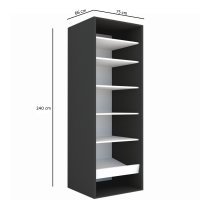 DULAP LEX 75-240-66 C GRI/DECOR K002/OGLINDA